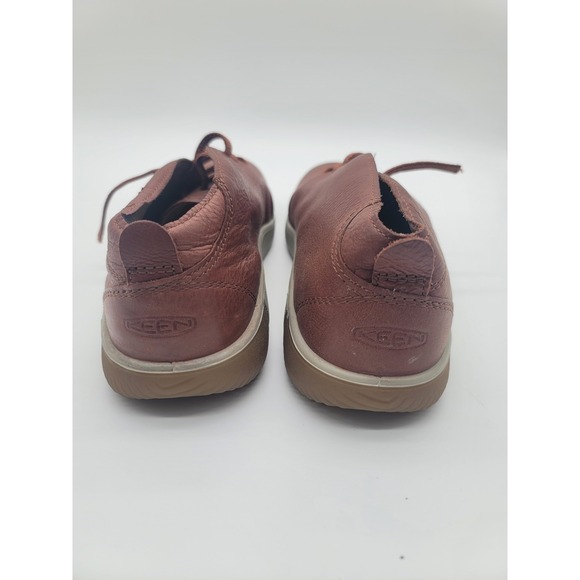KEEN KNX Chukka Leather Shoes Mens 11 Brown Minimalist Comfort Casual